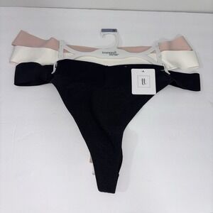 Tranquil & True Womens Size 2X Thongs Brushed Microfiber 3 Pack NWT